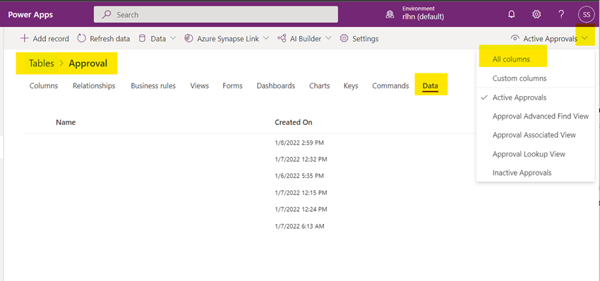 Demystifying Modern Approvals data storage in Dataverse